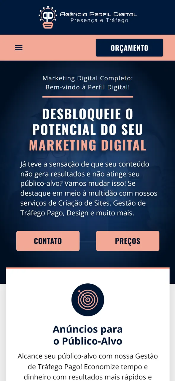 Homepage - Mobile