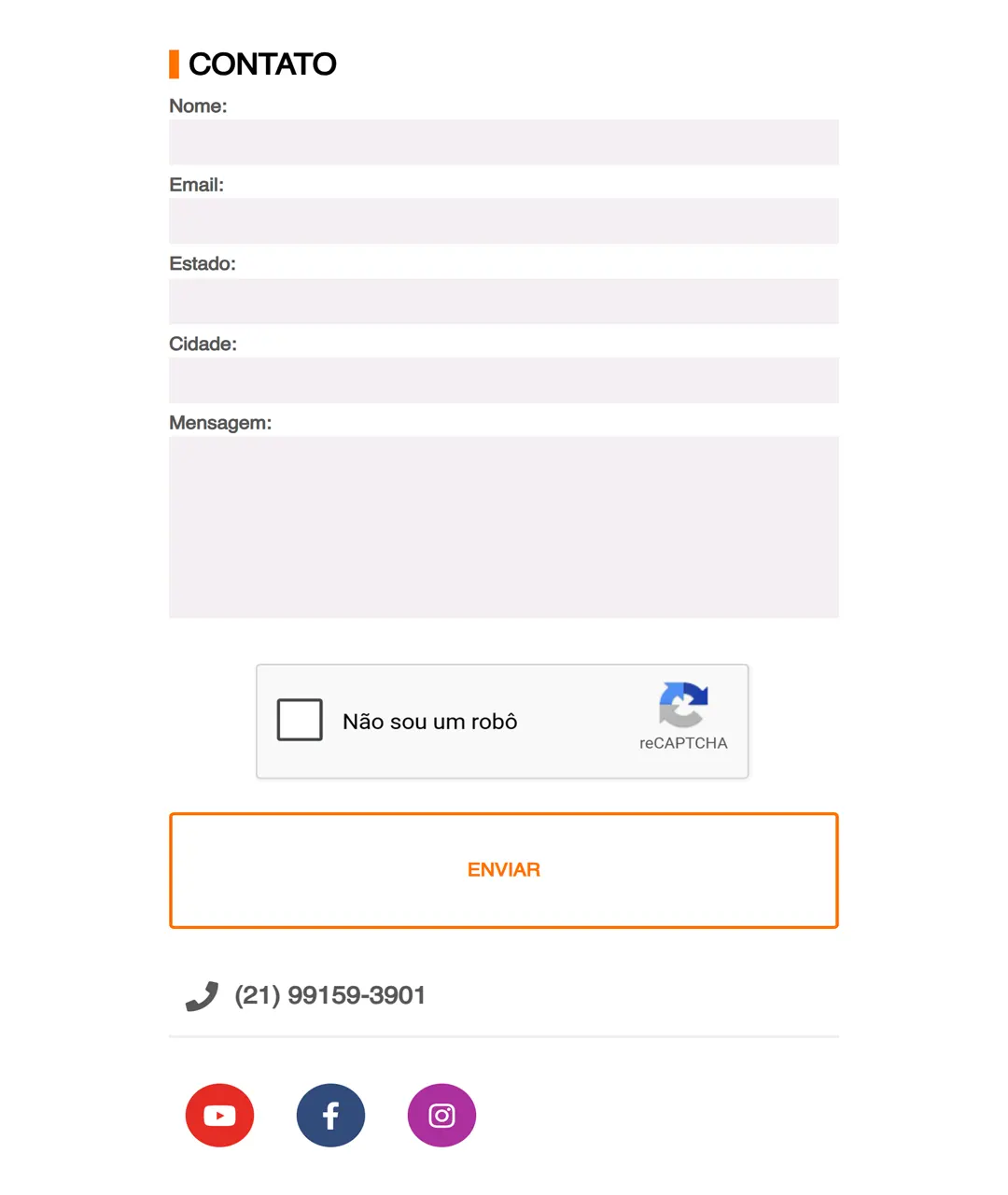 Contact Form - Mobile