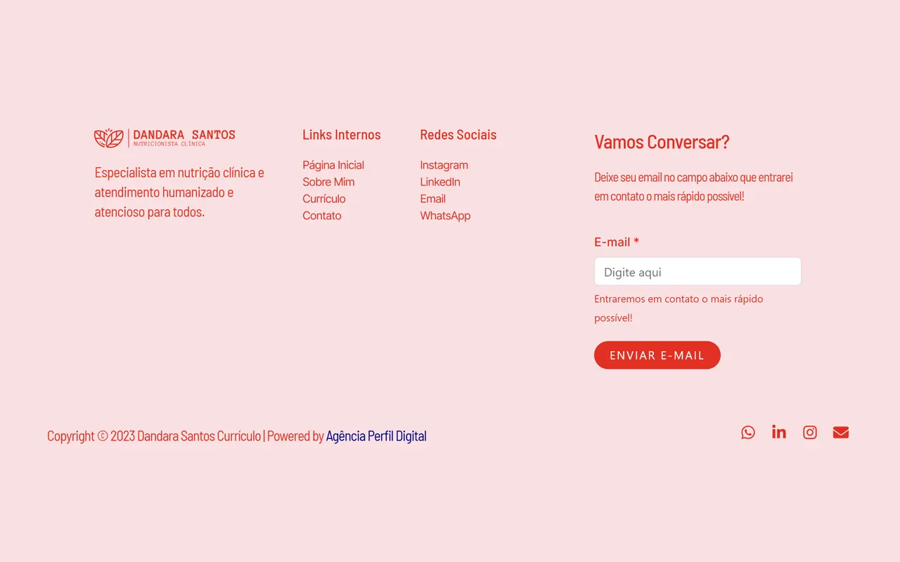 Footer Contact - Desktop