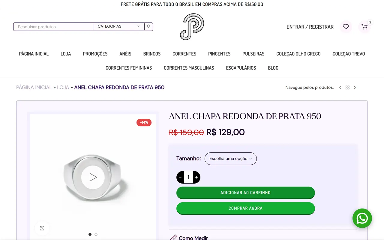 Product Page - Desktop