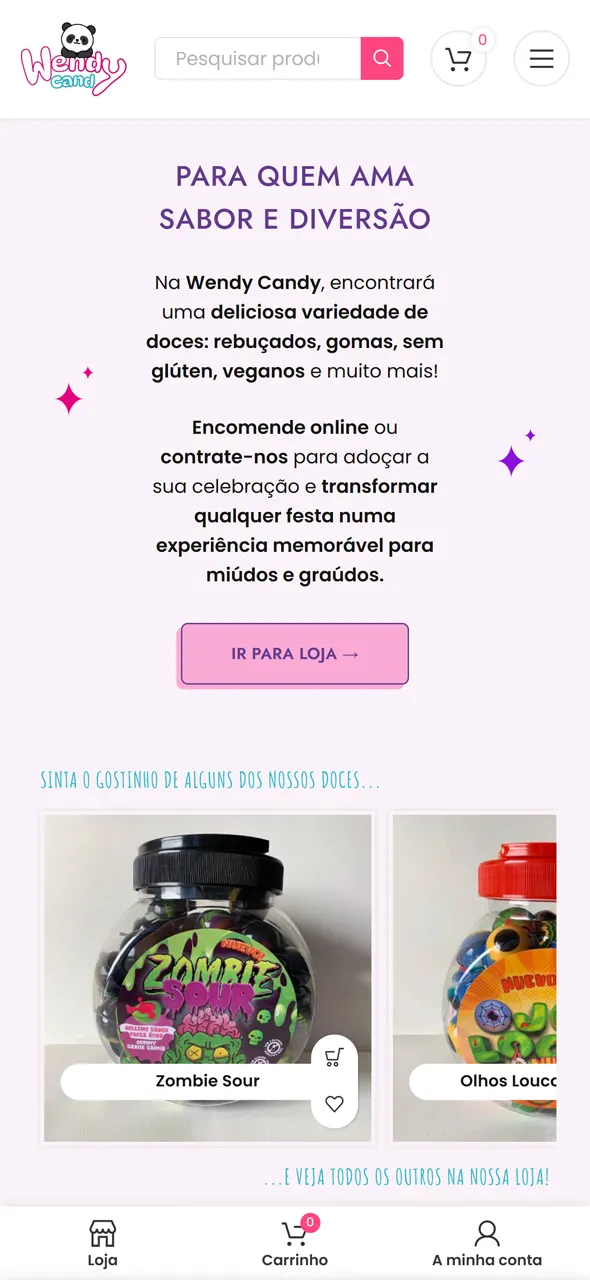 Homepage - Mobile