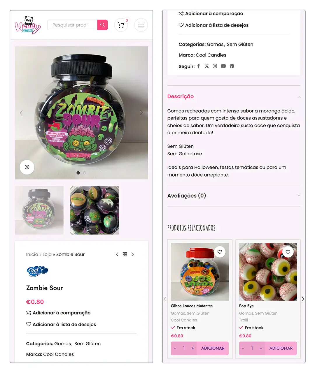 Product Page - Mobile