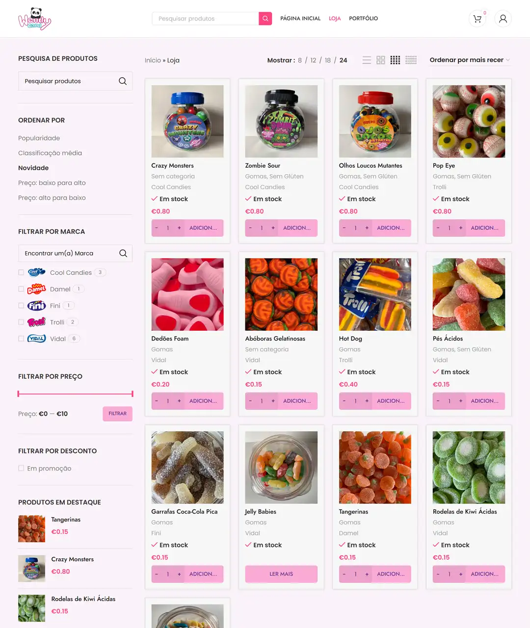 Store Page - Desktop